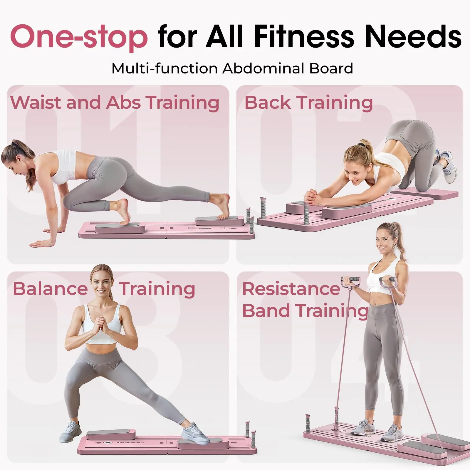 Foldable Pilates Board Multifu - Leg Home Gym Workout 评论和价格