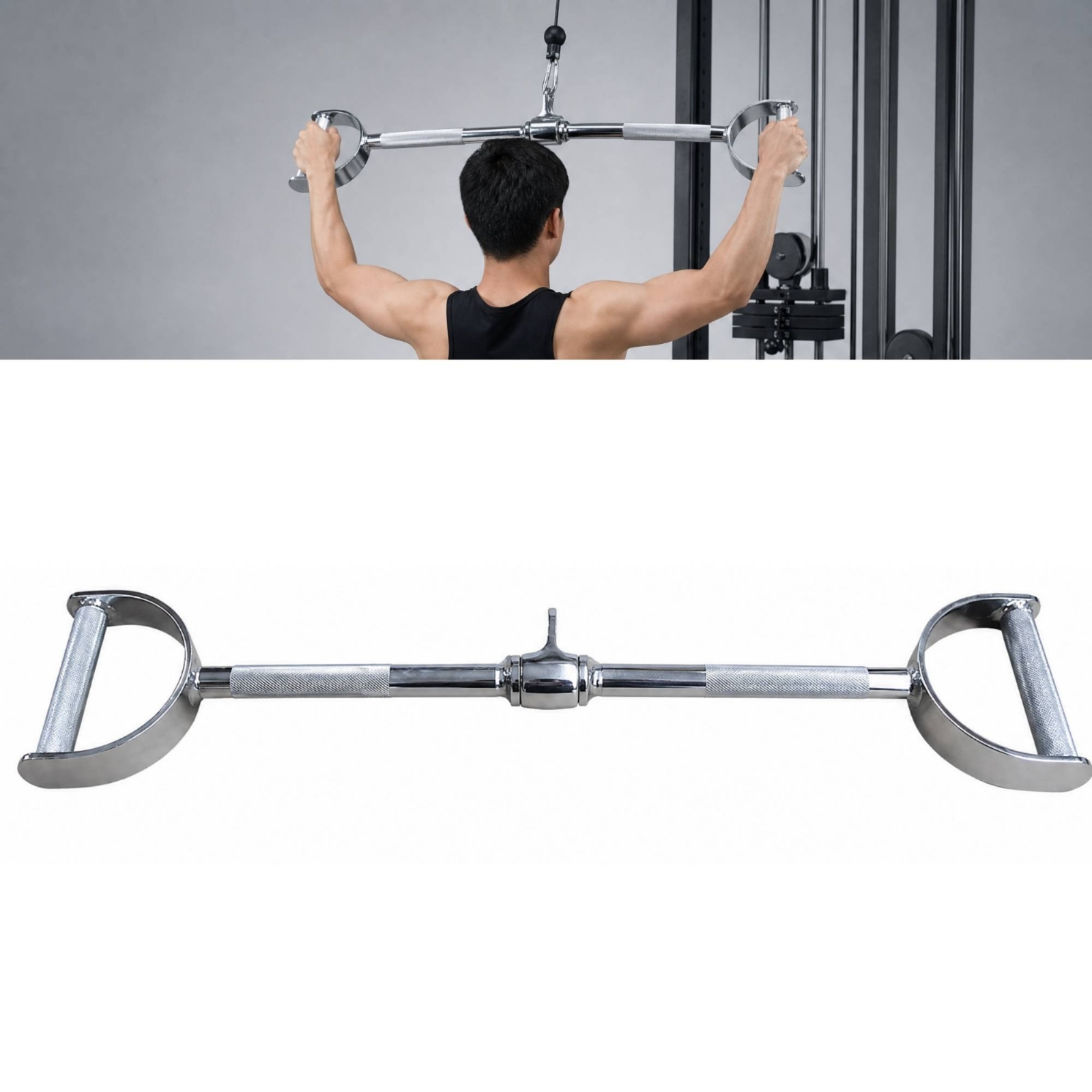 D-Shaped Wide-Grip Cable Handl - Lat Pulldown Cable 评论和价格