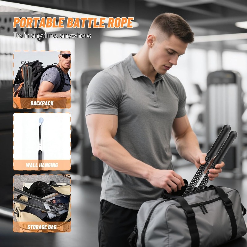 Wireless Swing Combat Rope, 2P - Home Gym Equipment Set 评论和价格